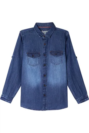 CANTABIL Boys Spread Collar Casual Cotton Shirt