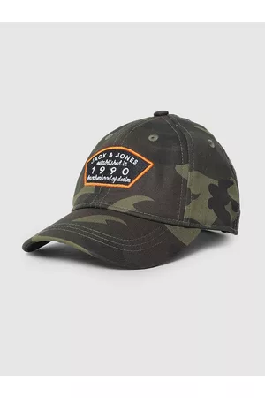 JACK & JONES Boys Printed Cotton Baseball Cap