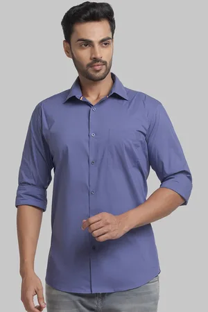 Park Avenue Men Casual Slim Fit Spread Collar Cotton Shirt