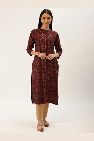 SWAGG INDIA Geometric Printed Straight Kurta