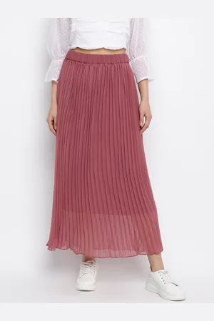 Mayra Pleated A-Line Maxi Skirt