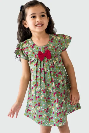 Campana Girls Printed Empire Dress
