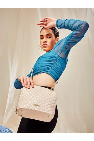 KLEIO Quilted Structured Sling Bag