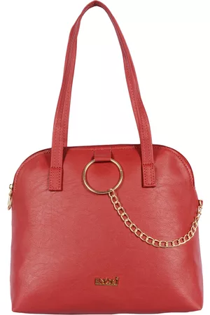 ENOKI Red Structured Shoulder Bag