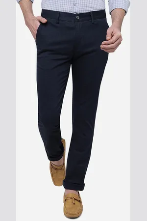 Greenfibre Men Slim Fit Pure Cotton Chinos Trousers