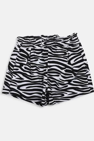 chicco Girls Striped Cotton Shorts