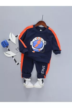 Googo Gaaga Boys Printed Sweatshirt With Joggers