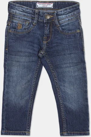 U.S. Polo Assn. U S Polo Assn Boys Blue Slim Fit Light Fade Jeans