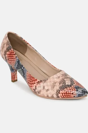 Marc Loire Printed Pointed Toe Slim Pumps