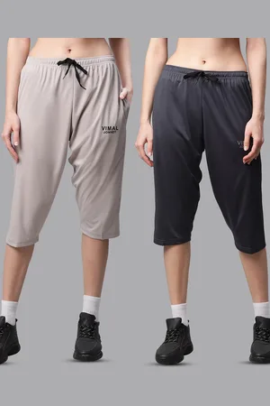 VIMAL JONNEY Women Pack Of 2 Solid Capris