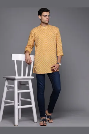 Fabindia Cotton Handblock Print Kurta