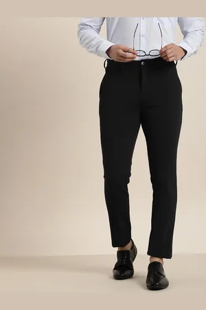 Invictus Men Slim Fit Knitted Formal Trousers