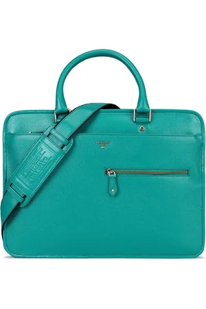 Da Milano Women Textured Leather Laptop Bag