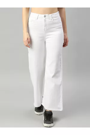 High Star Women Wide Leg High-Rise Stretchable Jeans