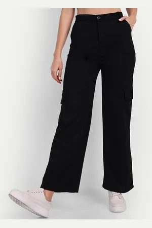 Broadstar Women Loose Fit Super High Rise Cargo Trousers