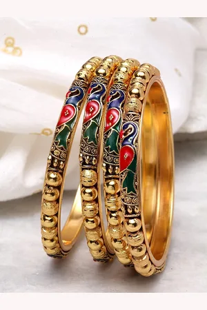 The Pari Set Of 4 Gold-Plated Bangles