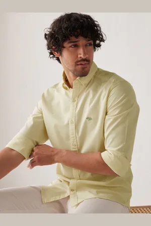 Andamen Men Oxford Button-Down Collar Cotton Casual Shirt