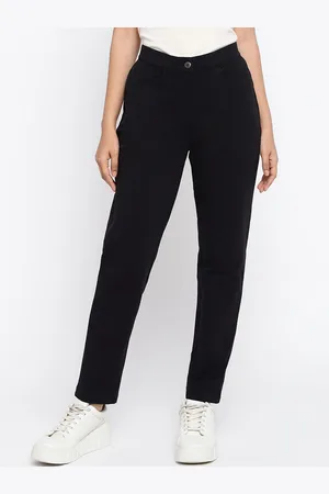 Fabindia Women Mid-Rise Regular Cotton Trousers