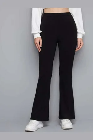 Broadstar Women Flared Super High Rise Stretchable Bootcut Trousers
