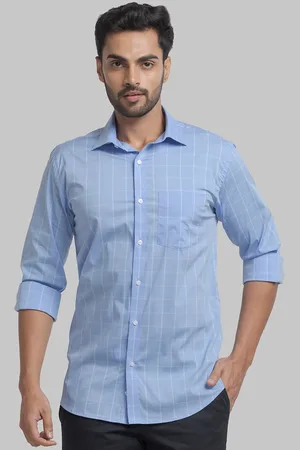 Park Avenue Men Slim Fit Checked Formal Cotton Shirt