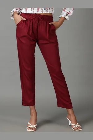 SHOWOFF Women Regular Fit Cigarette Trouser