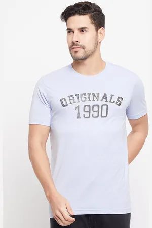 Duke Typography Printed Short Sleeve Round Neck Slim Fit Cotton