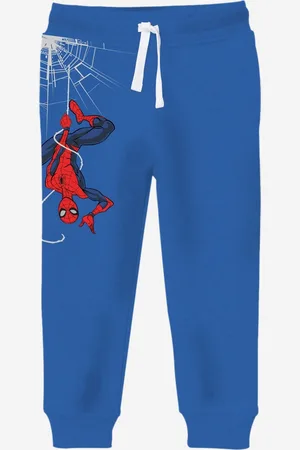 Minicult Boys Spiderman Printed Cotton Joggers