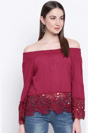 Mayra Off-Shoulder Lace-Ups Top