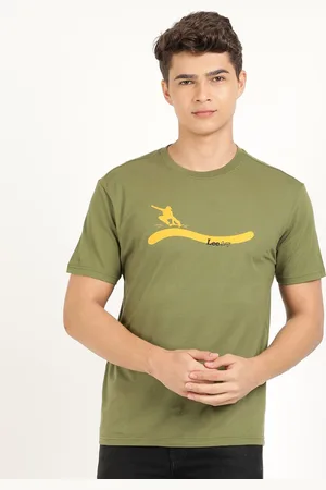 Lee Men Graphic Printed Cotton T-shirt