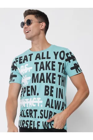 The Dry State Men Typography Printed Cotton T-shirt