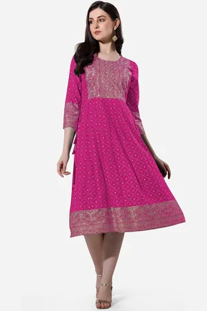 Mirchi Fashion Ethnic Motifs Printed Midi Ethnic Dress