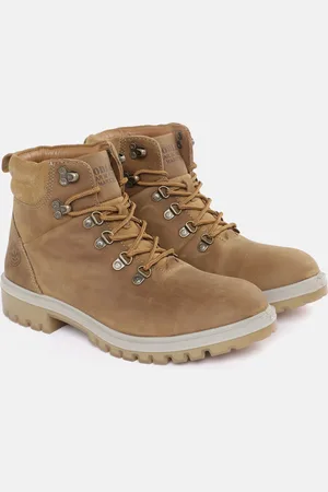 Woodland Men Nubuck Leather Mid-Top Regular Boots