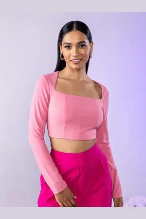 20Dresses Styled Back Square Neck Crop Top
