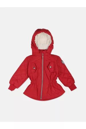 Ralph Lauren Girls Solid Hooded Quilted Jacket