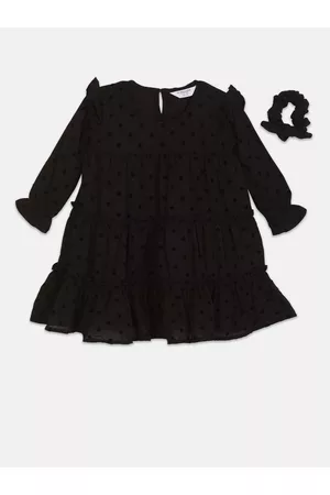 Ralph Lauren Self Design Girls Bell Sleeves A-Line Dress