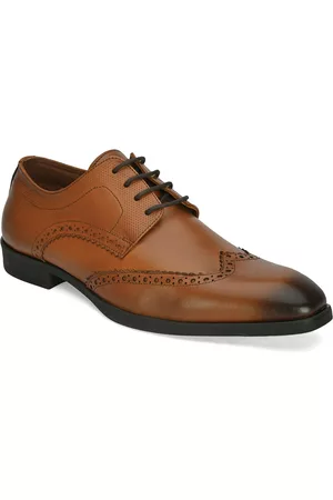 San Frissco Men Comfort-Fit Leather Formal Brogues