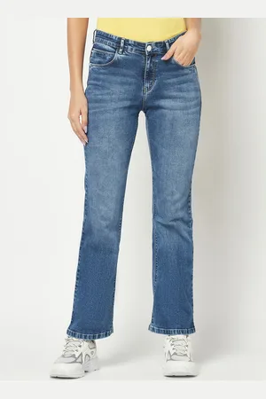 Crimsoune Club Women Comfort Bootcut Heavy Fade Stretchable Jeans