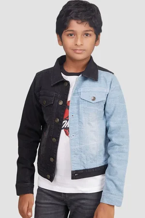 Zalio Boys Washed Crop Denim Jacket