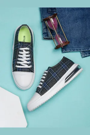 MUTAQINOTI Men Checkered Sneakers