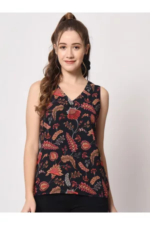 CHARMGAL Floral Print Georgette Top