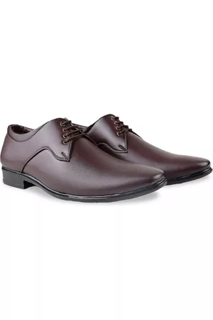 HikBi Men Leather Anti-Skid Formal Derbys
