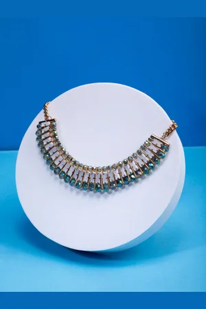 Priyaasi Gold-Plated Stone Studded Necklace