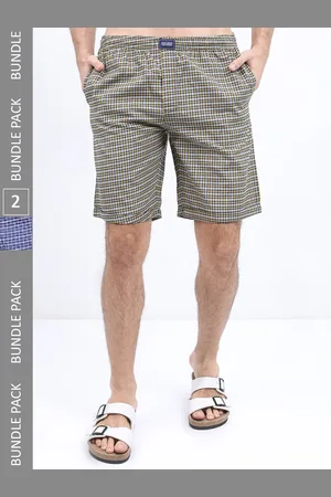Highlander Men Pack Of 2 Checked Lounge Shorts