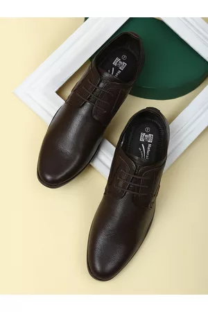 Red Chief Men Brown Leather Formal Shoes