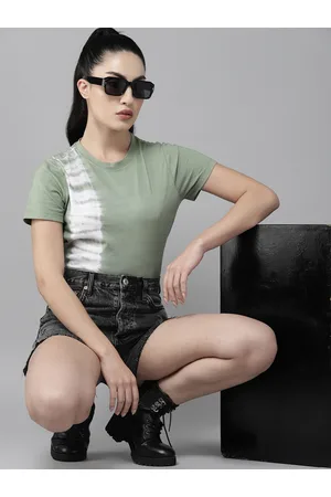 Roadster The Lifestyle Co. Tie and Dye Printed T-shirt