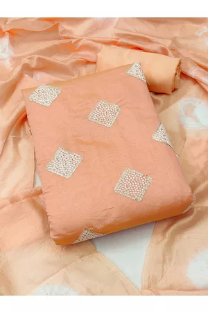 Kalini Embroidered Unstitched Dress Material With Dupatta