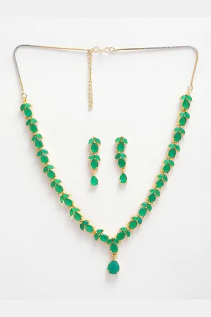 Kennice Gold-Plated AD-Studded Jewellery Set