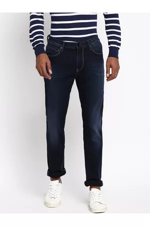 Lee Men Blue Straight Fit Light Fade Stretchable Jeans