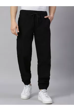 High Star Men Black Cotton Jogger Stretchable Jeans