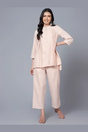 Bani Women Mandarin Collar Tunic with Trousers